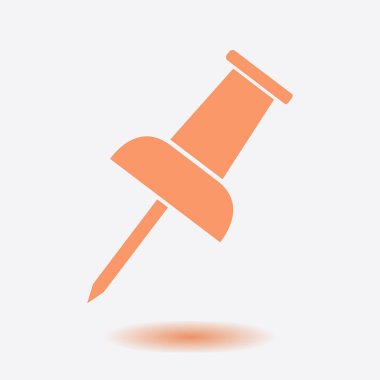  PIN simgesi itmek. Vektör Eps 10. 