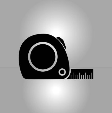  Mezura simgesi. Rulet inşaat erkek.