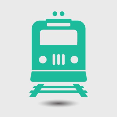 Tren simgesi. Metro erkek. Tren istasyonu işareti.