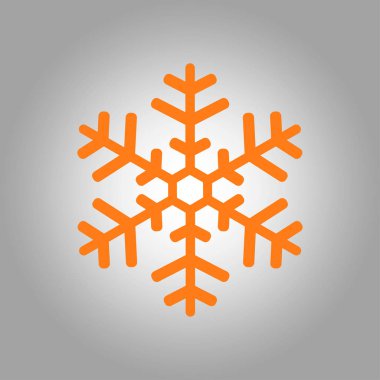 Kar tanesi simgesi. Yılbaşı dekorasyonu.