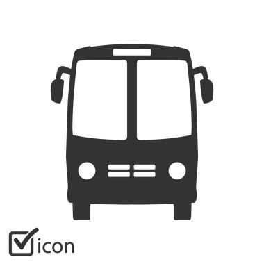 Otobüs simgesi. Schoolbus simbol.