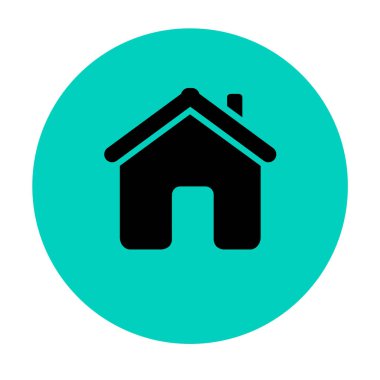 Düz stil vektör ev simgesini