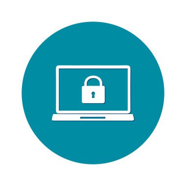 İnternet güvenliği konsepti ikonu. Tanımlama ve koruma simgesi.