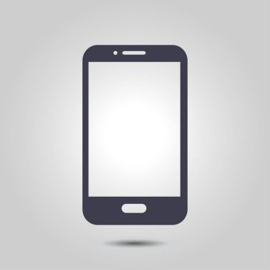 Akıllı telefon simgesinin vektör illüstrasyonu 