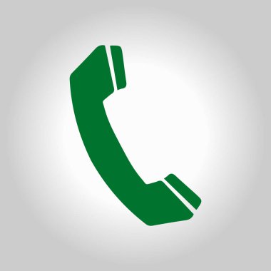 Telefon simgesi. Düz tasarım stili. Vektör Eps 10.