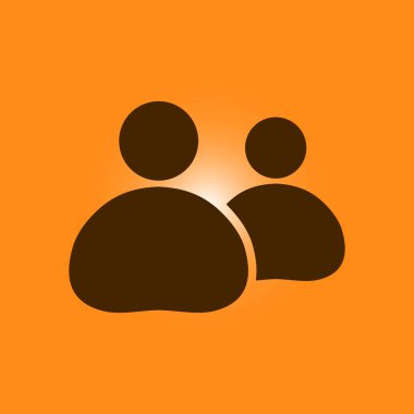 Kişi ya da sosyal işareti simgesi. 