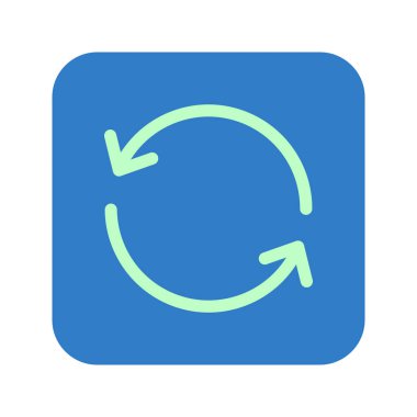 Ciircular ok işareti simge vektör.