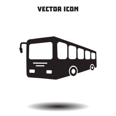 otobüs işareti simgesi. toplu taşıma sembolü.