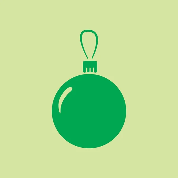 Kerst Ballen Pictogram Nieuwjaar Decoratie — Stockvector