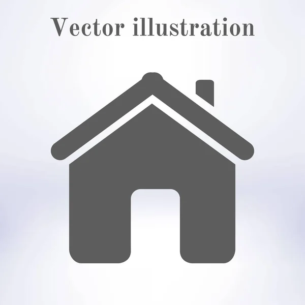 Векторный Иконка Дома Плоском Стиле — стоковый вектор