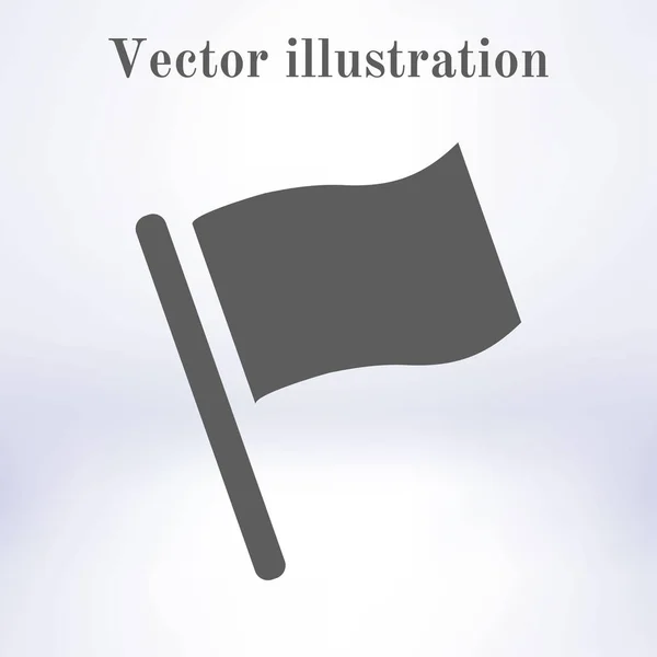 Значок Флага Символ Метки Местоположения Плоский Дизайн — стоковый вектор