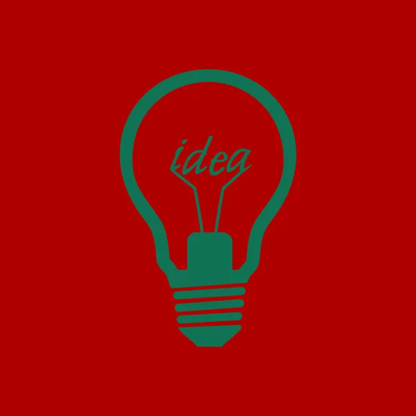 Ljus Lampa Tecken Ikon Idé Symbol — Stock vektor