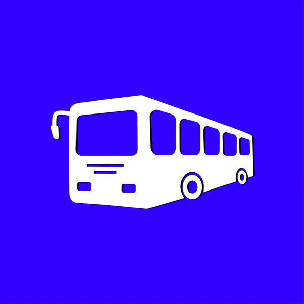 Pictograma Autobuzului Simbolul Transportului Public — Vector de stoc