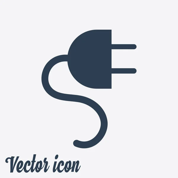 Vektor Elektrisk Stik Web Flad Ikon – Stock-vektor