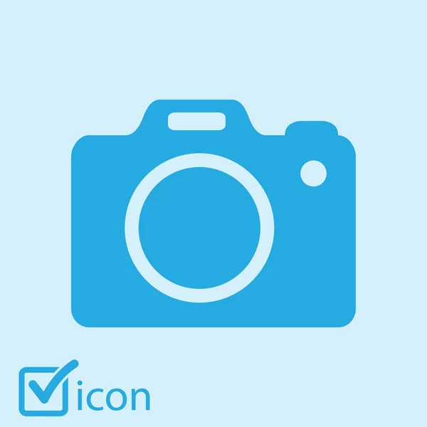 Simbolo Cámara Fotográfica Icono Signo Cámara Dslr Cámara Digital Estilo — Archivo Imágenes Vectoriales