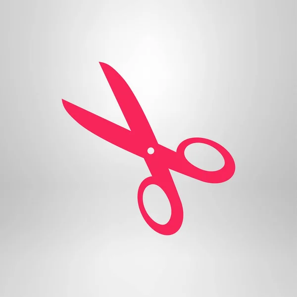 Scissors Icon Mark Cut Here Flat Design — Stock Vector