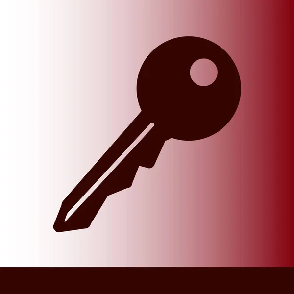 Значок Ключа Замкните Симбола Знак Безопасности Плоский Дизайн — стоковый вектор
