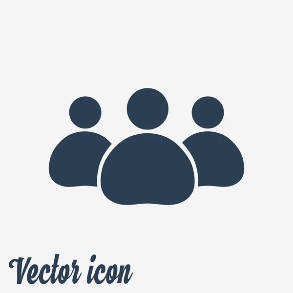 Icono Trabajo Equipo Trabajadores Oficina Equipo Empresarial — Vector de stock