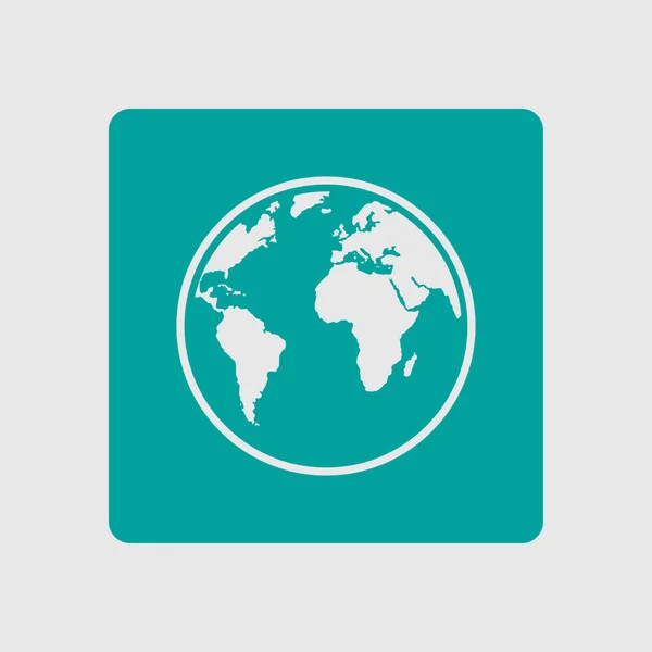 Globus Symbol Einfache Vektorillustration — Stockvektor