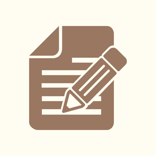 Document Pen Icon — Stock Vector