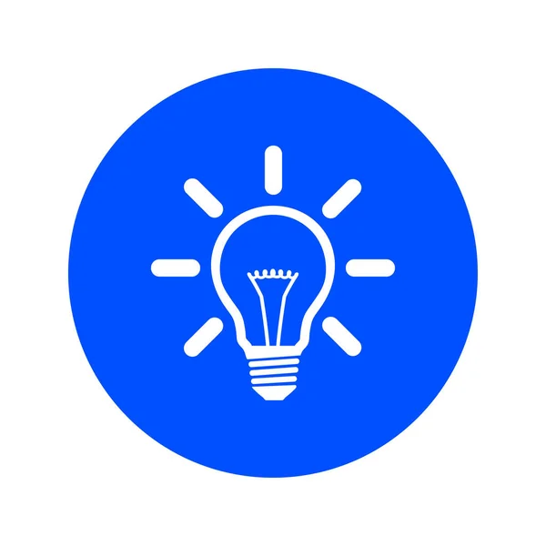 Εικονίδιο Σημείου Φως Λαμπτήρα Σύμβολο Λαμπτήρα Ιδέα — Διανυσματικό Αρχείο