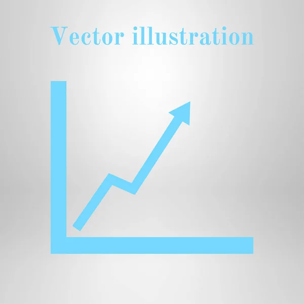 비즈니스 그래프입니다 그래프의 아이콘 — 스톡 벡터