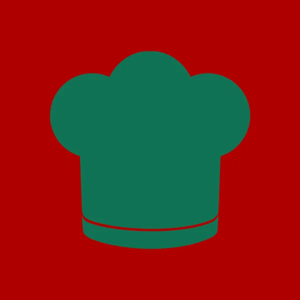 Ícone Sinal Chapéu Chef Chapéu Símbolo Cozinha — Vetor de Stock