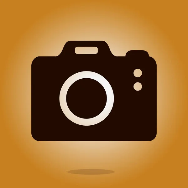 Photo Camera Simbol Dslr Camera Sign Icon Digital Camera Flat — Stock Vector