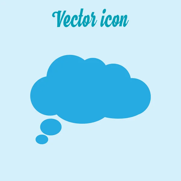 Чат Плоские Icon Vector Eps — стоковый вектор