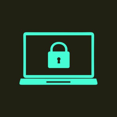 İnternet güvenliği konsepti ikonu. Tanımlama ve koruma simgesi.