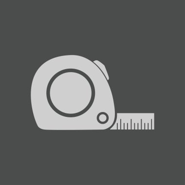  Mezura simgesi. Rulet inşaat erkek.