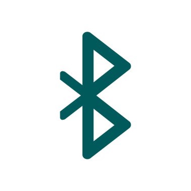 Bluetooth simgesi. Veri işareti erkek aktarın. Düz tasarım stili.