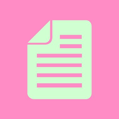 belge simgesi. vektör illüstrasyonu