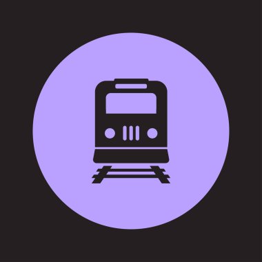 Tren simgesi. Metro erkek. Tren istasyonu işareti.