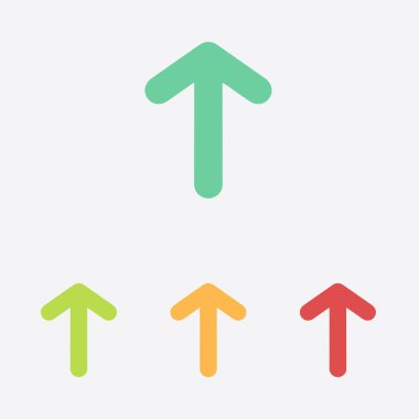 Ok simgesi. Kara navigasyonu için işaretçi yönünü.