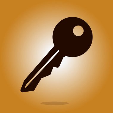 Anahtar simgesi. Kilit erkek. Güvenlik işareti. Düz tasarım stili.