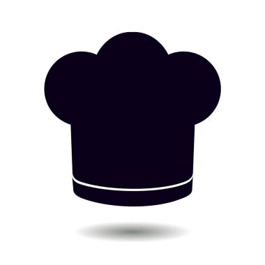 Chef şapka işareti simgesi. Şapka pişirme sembolü.