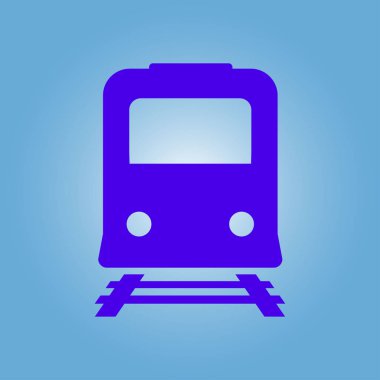 Tren simgesi. Metro erkek. Tren istasyonu işareti.