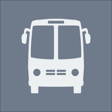 Otobüs simgesi. Schoolbus simbol.