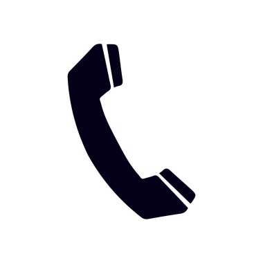 Telefon simgesi. Düz tasarım stili. Vektör Eps 10.