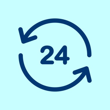 Saat saat etrafında bir gün simgesini açın..