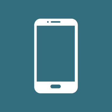 Akıllı telefon simgesinin vektör illüstrasyonu 