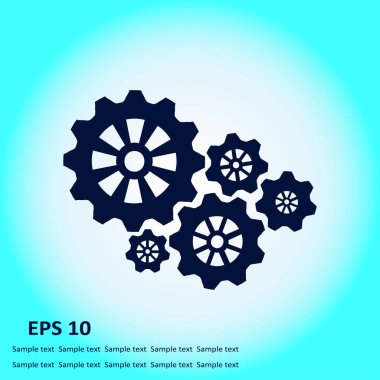 Simge vites. Düz stil. 