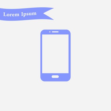 Smartphone kutsal kişilerin resmi, vektör çizim vektör çizim 