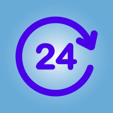 Saat saat etrafında bir gün simgesini açın..