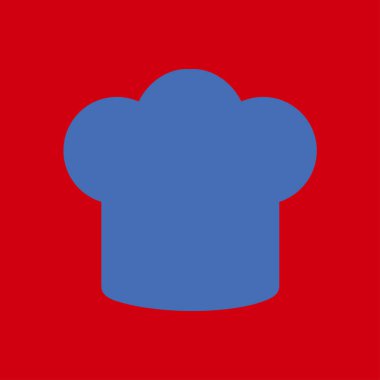 Chef şapka işareti simgesi. Şapka pişirme sembolü.