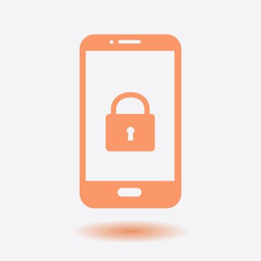 Internet güvenlik kavramı simgesi, kimlik ve koruma sembol, vektör çizim 