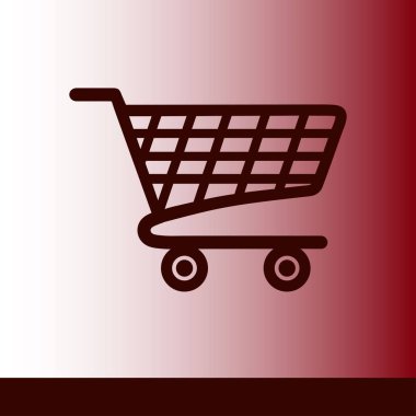 grafik alışveriş düz simgesi