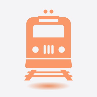 Tren simgesi. Metro erkek. Tren istasyonu işareti.