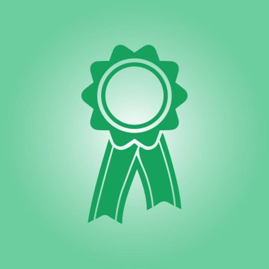  Kurdele simgesi ile rozet. Ödülü rozet şerit erkek ile.